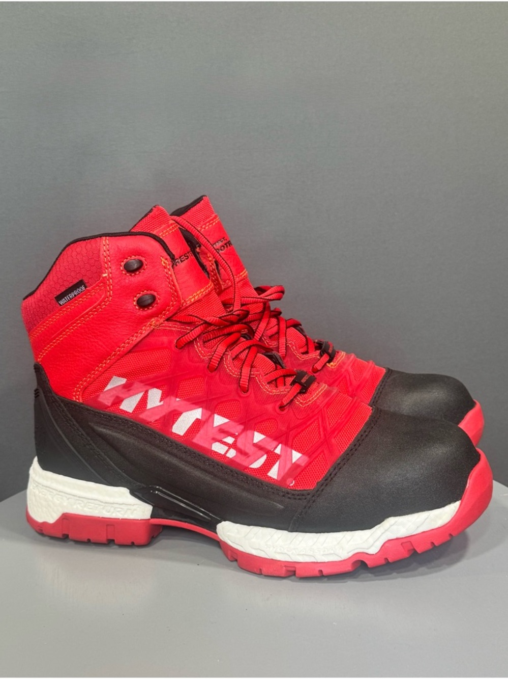 Hytest Men's Red Safety Boots - High Ankle Work Boot - Picture 4 of 8